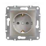 Asfora 162 dugalj földelt bronz IP20 süllyesztett Schneider