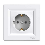 Asfora 162 dugalj földelt fehér IP20 süllyesztett Schneider