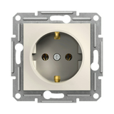 Asfora 162 dugalj földelt krém IP20 keret nélkül süllyesztett Schneider