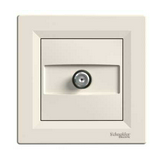 Asfora antenna aljzat SAT süllyesztett komplett bézs 1-kimenet végzáró Schneider