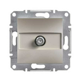 Asfora antenna aljzat SAT süllyesztett komplett bronz 1-kimenet végzáró 1dB/860MHz Schneider