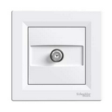 Asfora antenna aljzat SAT süllyesztett komplett fehér 1-kimenet végzáró Schneider