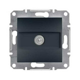 Asfora antenna aljzat TV süllyesztett komplett antracit 1-kimenet végzáró 1dB/860MHz Schneider