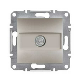 Asfora antenna aljzat TV süllyesztett komplett bronz 1-kimenet végzáró 1dB/860MHz Schneider