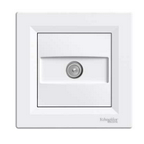 Asfora antenna aljzat TV süllyesztett komplett fehér 1-kimenet végzáró Schneider