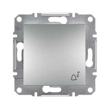 Asfora N101 csengőnyomó betét közp. fedéllel 1- nyomógomb 1z alumínium csengő IP20 Schneider