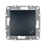 Asfora N101 csengőnyomó betét közp. fedéllel 1- nyomógomb 1z antracit csengő IP20 Schneider
