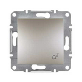 Asfora N101 csengőnyomó betét közp. fedéllel 1- nyomógomb 1z bronz csengő IP20 műanyag Schneider