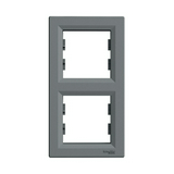 Asfora keret 2-es acél függőleges műanyag Schneider