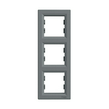 Asfora keret 3-as acél függőleges műanyag Schneider