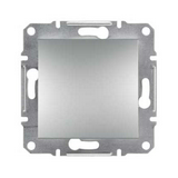 Asfora N101 nyomó betét közp. fedéllel 1- nyomógomb 1z alumínium IP20 Schneider