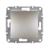 Asfora N101 nyomó betét közp. fedéllel 1- nyomógomb 1z bronz IP20 süllyesztett dmax. Schneider