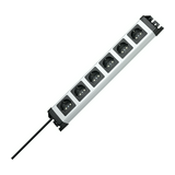 Asztali elosztósor 1.5mm2 1.4m 6x2P+E/230V 16A ezüst IP20 POWERversal Kopp