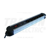 Asztali elosztósor 3680W 1.5mm2 3m túlfeszvédett 6x2P+E/230V 16A  kapcsolós IP20 TRACON