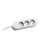 Asztali elosztósor gyerekvédős 188mm 1.5mm2/ 3m 3x2P+E/230V 16A fehér IP20 Smart Bachmann