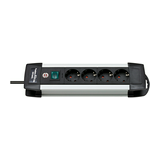 Asztali elosztósor gyerekvédős 1.5mm2 1.8m 4x2P+E/230V 16A fekete IP20 Premium-Alu-Line LECTRA