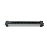 Asztali elosztósor gyerekvédős 1.5mm2 3m 10x2P+E/230V 16A fekete IP20 Premium-Alu-Line LECTRA
