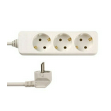 Asztali elosztósor gyerekvédős 1.5mm2 3m 3x2P+E/230V 16A fehér IP20 ANCO