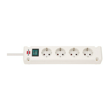 Asztali elosztósor gyerekvédős 1.5mm2 3m 4x2P+E/230V fehér IP20 Bremounta LECTRA