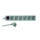 Asztali elosztósor gyerekvédős 1.5mm2 3m 6x2P+E/230V 16A  kapcsolós fehér IP20 ANCO