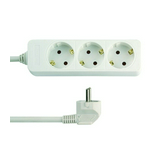 Asztali elosztósor gyerekvédős 1.5mm2 5m 3x2P+E/230V 16A fehér IP20 ANCO