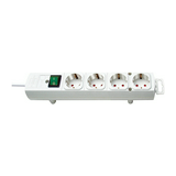 Asztali elosztósor gyerekvédős rögzíthető 1.5mm2 2m 4x2P+E/230V fehér IP20 Comfort-Line LECTRA