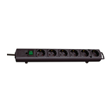 Asztali elosztósor gyerekvédős rögzíthető 1.5mm2 2m 6x2P+E/230V fekete IP20 Comfort-Line LECTRA