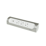 Asztali elosztósor sarokba 3680W USB-A+USB-C/15W 3x2P+E/230V 16A fehér IP20 PerfectFit LEGRAND