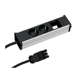 Asztali elosztósor GST18i3-bemenet +1 üres hely 217mm 1.5mm2/ 0.1m 2x2P+E/230V 16A Coni Bachmann