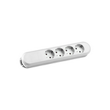 Asztali elosztósor gyerekvédős vezeték nélkül 290mm 4x2P+E/230V 16A fehér IP20 Smart Bachmann