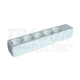 Asztali elosztósor vezeték nélkül 5x2P+E/230V 16A fehér IP20 TRACON