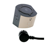 Asztali elosztótorony 2300W USB-A+USB-C/15W indukciós/10W 1mm2 1.5m 2x2P+E/230V PowerCub LEGRAND