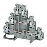 Átmenő sorkapocs TS35 3-szintes 20A 0.2-2.5mm2 szürke csavaros csavaros Linergy TR Schneider