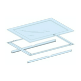 Ajtó átlátszó 33M porszórt acél fehér IP55 850mm-sz 1750mm-ma Prisma G Schneider