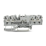 Átmenő sorkapocs TS35 1-szint 16A 0.75-2.5mm2/érvéghüvely szürke rugószorításos X-COM S WAGO