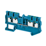 Átmenő sorkapocs TS35 1-szint 4-poz 0.2-2.5mm2/érvéghüvely 24A kék Linergy TR Schneider