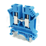 Átmenő sorkapocs TS35 1-szintes 57A 0,2-6mm2/érvéghüvely kék csavaros csavaros TRACON