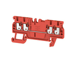 Átmenő sorkapocs TS35 17.5A 500V piros 0.5-1.5mm2/érvéghüvely dugaszolós A4C 1.5 RD Weidmüller