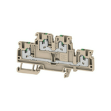 Emeletes sorkapocs TS35 22A 800V bézs 2.5mm2/érvéghüvely rugószorításos S2T 2.5 Weidmüller