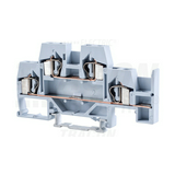 Átmenő sorkapocs TS35 2-szintes 26A 0,2-4mm2/érvéghüvely szürke rugószorításos TRACON