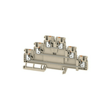 Átmenő sorkapocs TS35 22A 800V bézs 0.5-2.5mm2/érvéghüvely dugaszolós A3T 2.5 Weidmüller