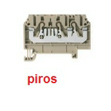 Átmenő sorkapocs TS35 1-szintes 17.5A 0,2-1,5mm2/érvéghüvely piros FRK 1,5/3A RD CONTA-CLIP
