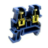 Átmenő sorkapocs TS15 1-szintes 17.5A 0.5-1.5mm2 kék csavaros AKZ 1.5 BL Weidmüller