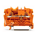 Átmenő sorkapocs TS35 1-szintes 18A 0.75-1.5mm2 narancs rugószorításos rugószorításos WAGO