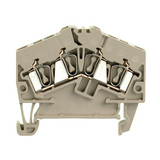 Átmenő sorkapocs TS35 1-szintes 24A 0.5-2.5mm2 bézs rugószorításos ZDU 2.5-2/4AN Weidmüller