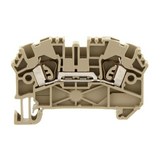 Átmenő sorkapocs TS35 1-szintes 24A 0,5-2,5mm2/érvéghüvely bézs ZRK 2,5/2A BG CONTA-CLIP