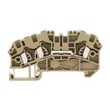 Átmenő sorkapocs TS35 1-szintes 24A 0,5-2,5mm2/érvéghüvely bézs ZRK 2,5/3A BG CONTA-CLIP