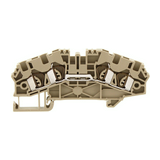 Átmenő sorkapocs TS35 1-szintes 24A 0,5-2,5mm2/érvéghüvely bézs ZRK 2,5/4A BG CONTA-CLIP