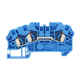 Átmenő sorkapocs TS35 1-szintes 24A 0,5-2,5mm2/érvéghüvely kék ZRK 2,5/3A BU CONTA-CLIP