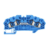 Átmenő sorkapocs TS35 1-szintes 24A 0,5-2,5mm2/érvéghüvely kék ZRK 2,5/4A BU CONTA-CLIP